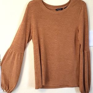 Rust, knit, thin sweater/blouse
